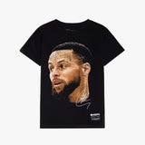 Steph Curry NBA Big Head T-Shirt - Faded Black