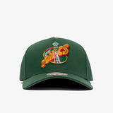 Seattle Supersonics Team Colour Pro Pinch Snapback - Green