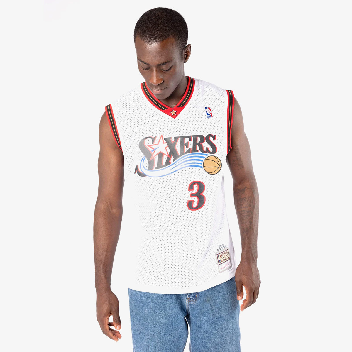 Allen iverson white jersey 76ers hot sale