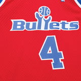 Andrew Gaze Washington Bullets 93-94 HWC Swingman Jersey - Red