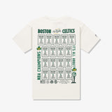 Boston Celtics History Of Champions T-Shirt - Egret