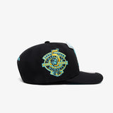 Charlotte Hornets Ice Cold Pro Crown Snapback - Black/Teal