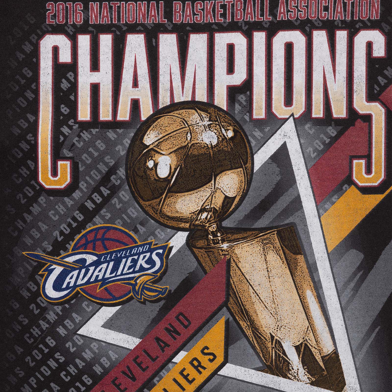 Cleveland Cavaliers Road To The Finals T Shirt Faded Black Throwback