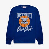 Detroit Pistons Bad Boys Crew Sweatshirt - Blue