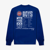 Detroit Pistons Bad Boys Crew Sweatshirt - Blue