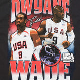 Dwayne Wade USA Basketball Player T-Shirt - Faded Black