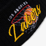 Los Angeles Lakers NBA Hoops Knit Beanie - Black