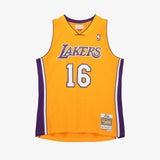 Pau Gasol Los Angeles Lakers 09-10 HWC Swingman Jersey - Yellow