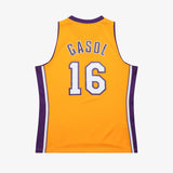 Pau Gasol Los Angeles Lakers 09-10 HWC Swingman Jersey - Yellow