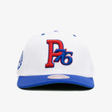 Philadelphia 76ers Vintage Letter Snapback - White/Cream/Blue