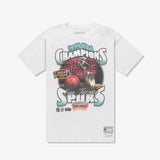 San Antonio Spurs True Colours T-Shirt - Vintage White