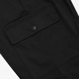 Twill Cargo Jogger - Black