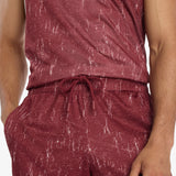 In-Game Printed 7" Mesh Shorts - Red