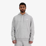 Essentials Logo Fleece Pullover Hoodie - Athletic Grey