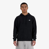 Essentials Logo Fleece Pullover Hoodie - Black