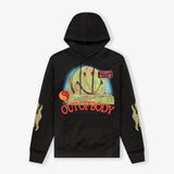 Smiley Out Of Body Hoodie - Black