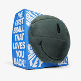 Smiley Sherpa Basketball Pillow - Sage