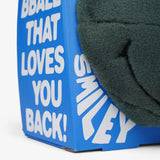 Smiley Sherpa Basketball Pillow - Sage