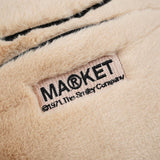 Smiley Sherpa Basketball Pillow - Sand