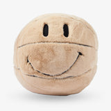 Smiley Sherpa Basketball Pillow - Sand