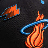 Miami Heat Double Team Pro Crown Snapback - Black