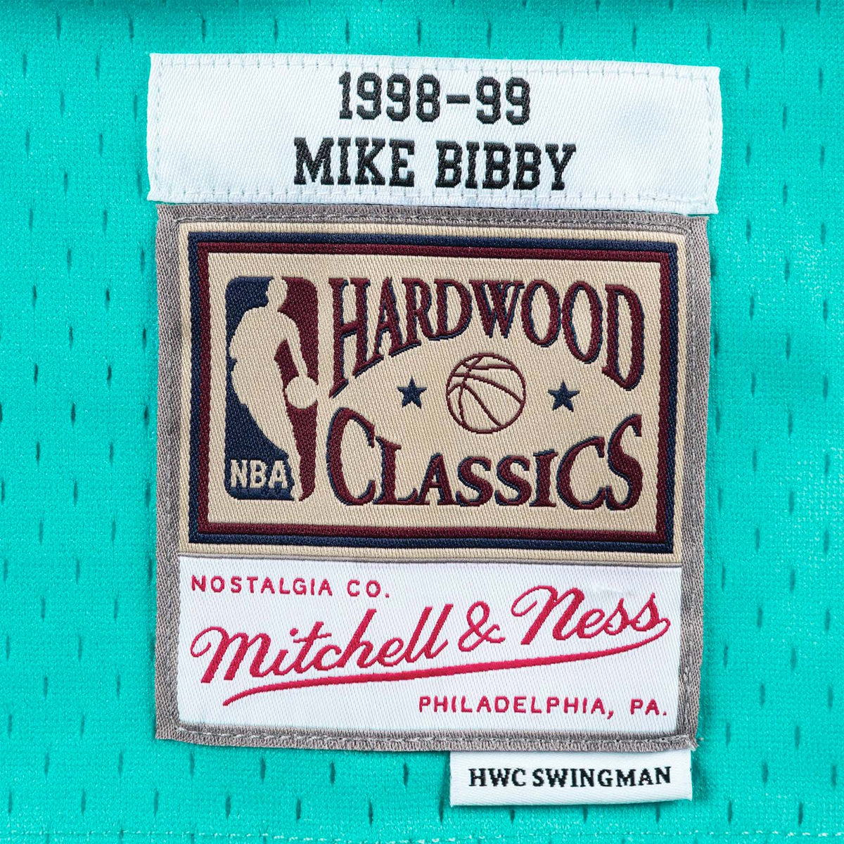Mike Bibby Vancouver Grizzlies 98-99 HWC Swingman Jersey - Teal