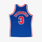 Drazen Petrovic New Jersey Nets 91-92 HWC Swingman Jersey - Blue