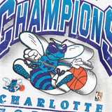 Charlotte Hornets Bevelled Crew Sweatshirt - Silver Marl