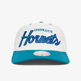 Charlotte Hornets Team Script Deadstock Snapback - Off White