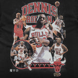 Dennis Rodman Chicago Bulls Player Graphic T-Shirt - Black