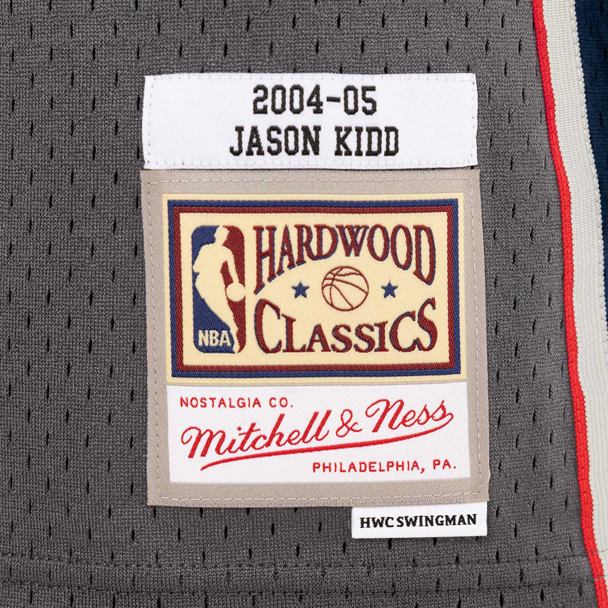 Jason Kidd, New Jersey Nets 04-05 HWC Swingman Jersey - Grey - Throwback