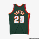 Autographed Gary Payton Seattle Supersonics Jersey