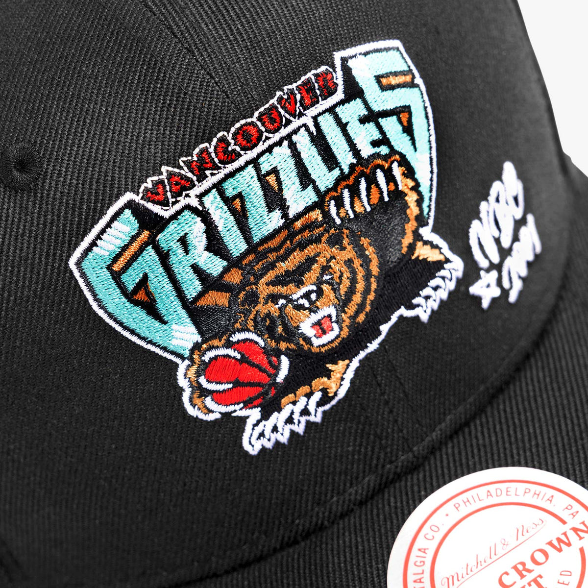 Vancouver Grizzlies Jersey Love Pro Crown Snapback - Black - Throwback