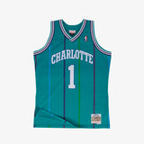 Muggsy Bogues Charlotte Hornets 92-93 HWC Youth Swingman Jersey - Teal