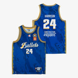 Tyrell Harrison Brisbane Bullets 2025 NBL Primary Jersey - Royal