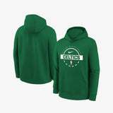 Boston Celtics Youth Club Fleece Pullover Practice Hoodie - Clover Green