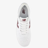 BB80 - White/Burgundy