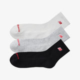 NB Patch Logo Ankle Socks (3 Pairs) - Multi