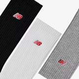 NB Patch Logo Crew Socks (3 Pairs) - Multi