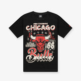 Chicago Bulls NBA Champs Oversized T-Shirt - Black
