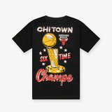 Chicago Bulls NBA Champs Oversized T-Shirt - Black