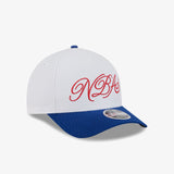 NBA Logo Draft 9Forty A-Frame Cap - White