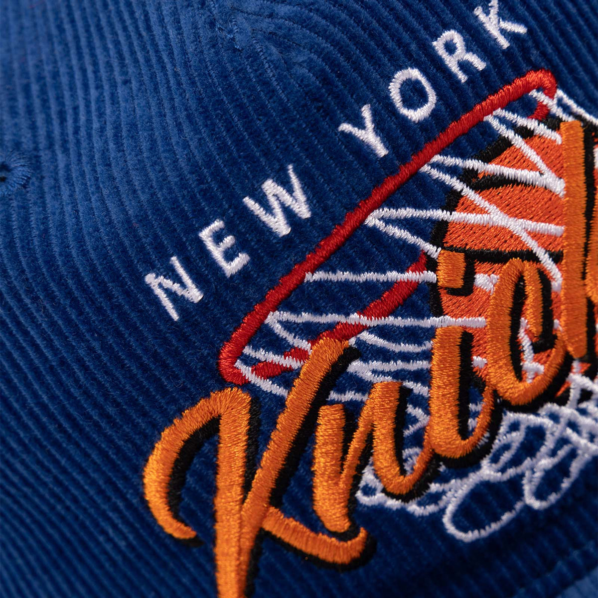 New York Knicks Nothing But Net Corduroy Deadstock Snapback - Blue