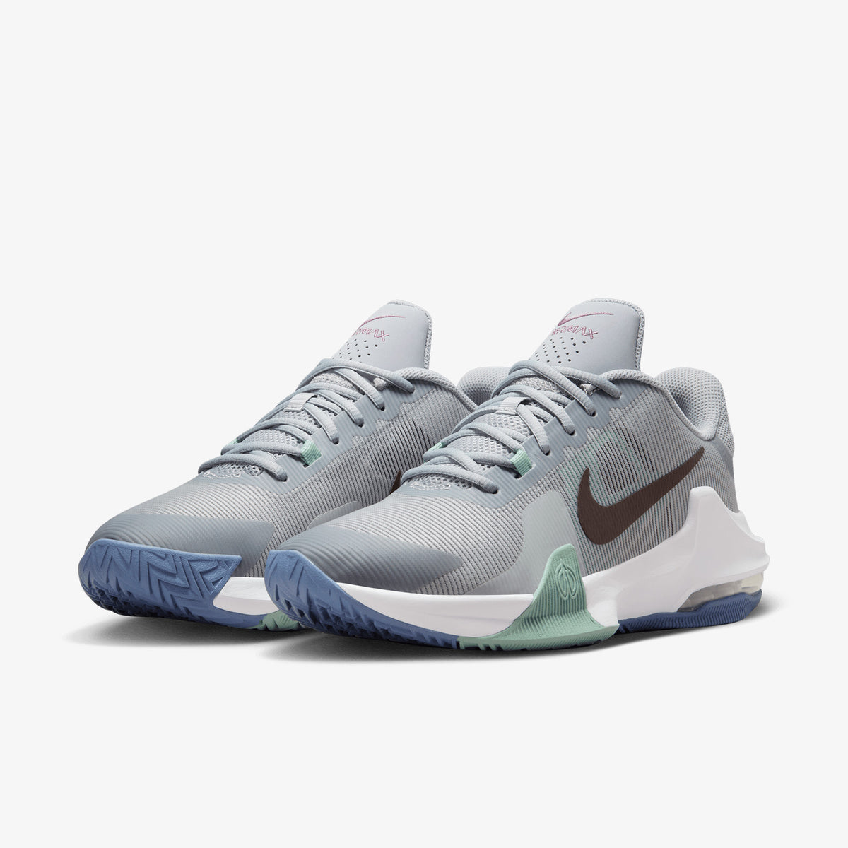 Gray and maroon outlet nike shoes