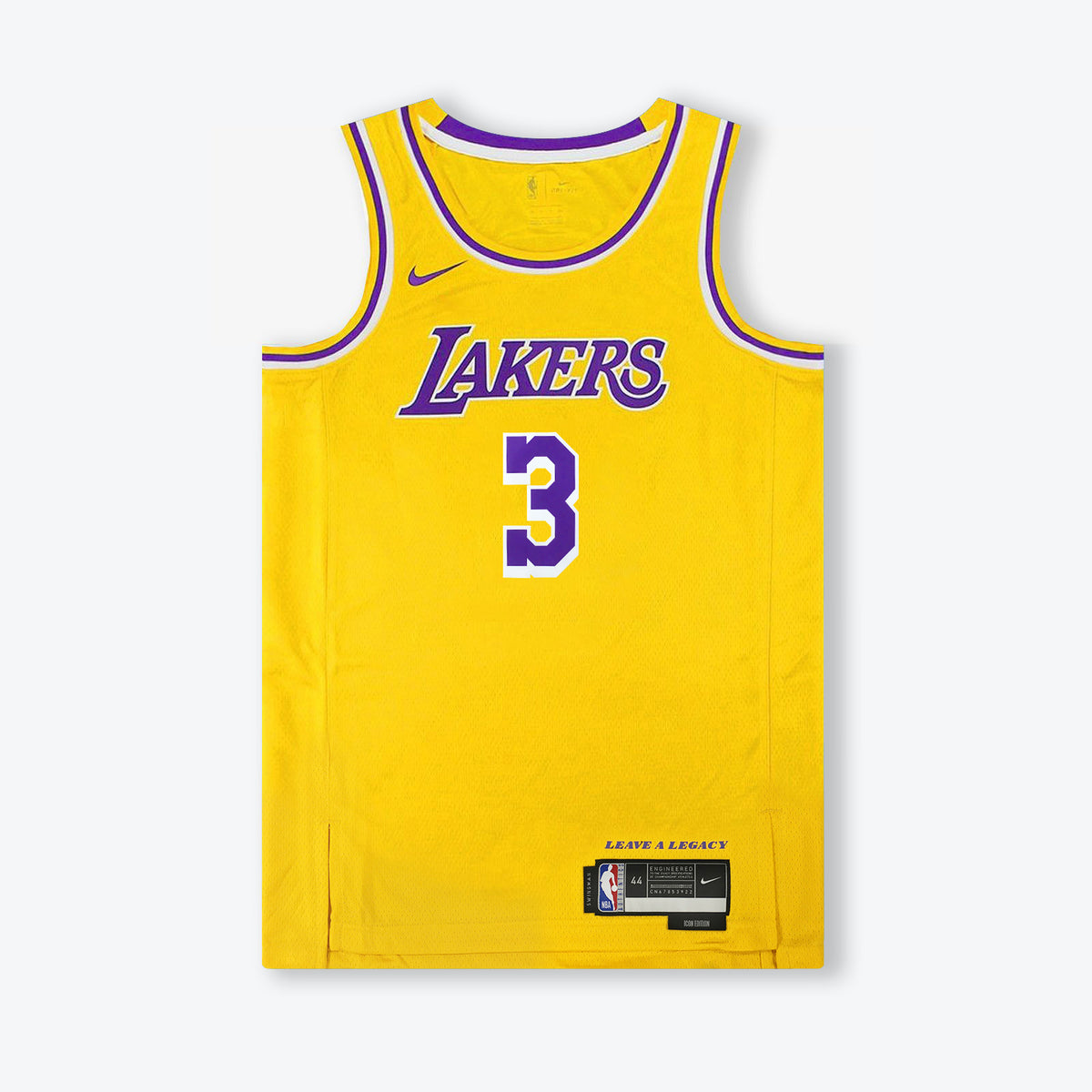 Anthony Davis Los Angeles Lakers Icon Edition Swingman Jersey - Yellow