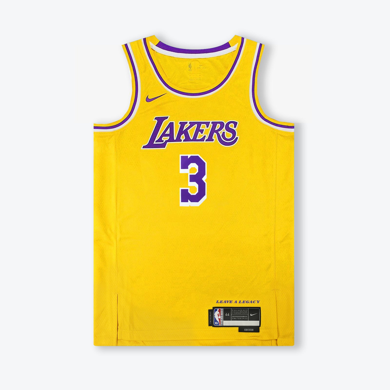  NBA Kids 4-7 Official Name and Number Replica Home Alternate  Road Player Jersey (4, Anthony Davis Los Angeles Lakers Yellow Icon  Edition) : Sports & Outdoors