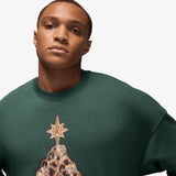 Brooklyn Fleece Crew-neck Sweatshirt - Midnight Green