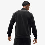 Brooklyn Velour Track Jacket - Black