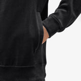 Brooklyn Velour Track Jacket - Black