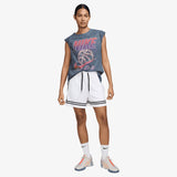 Crossover Dri-FIT 5" Women's Shorts - White/Black